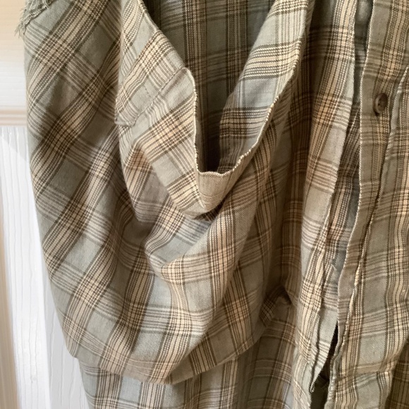 STATE Artist Smock sleeveless buttondown green plaid lightweight collectors item - Picture 8 of 13